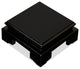 4.5 in Square Wooden Asian Display Stand, Black