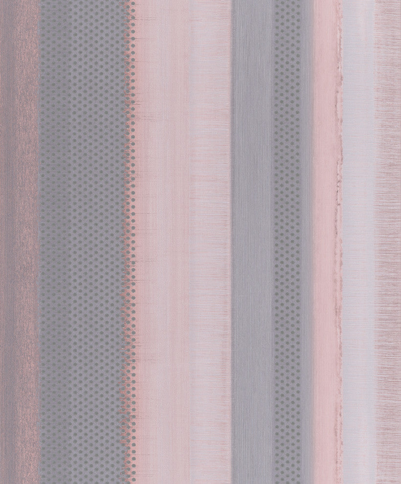 Geometric Textured Wallpaper Featuring Stripes & Waves, 30444