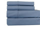 Attached Waterbed Sheet Set 650 TC Solid Sateen, Blue, King/Calking