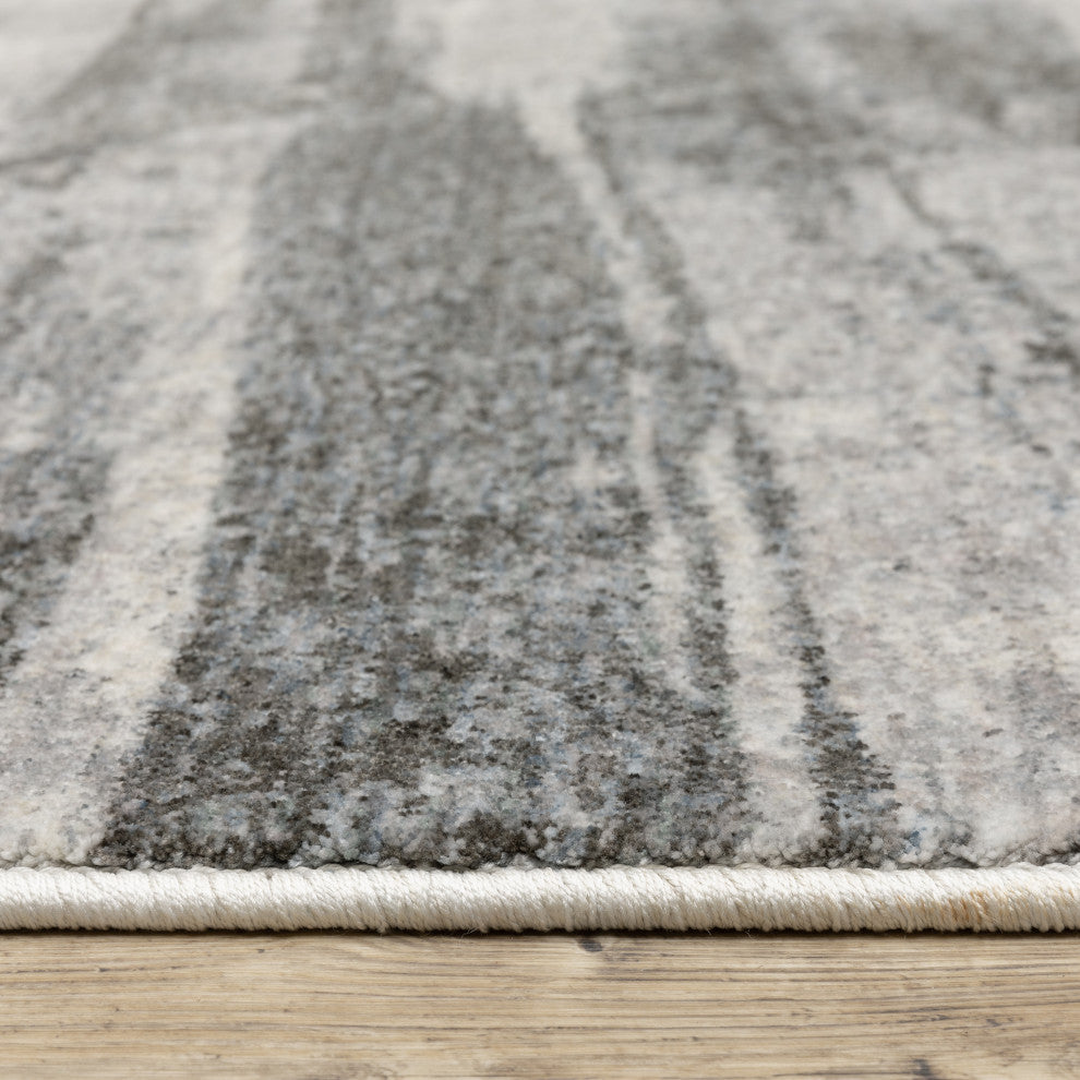 Harlan Modern Elemental Polyester Area Rug 9'10" x 12'10"