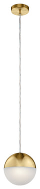 Moonlit Contemporary Mini Pendant in Champagne Gold