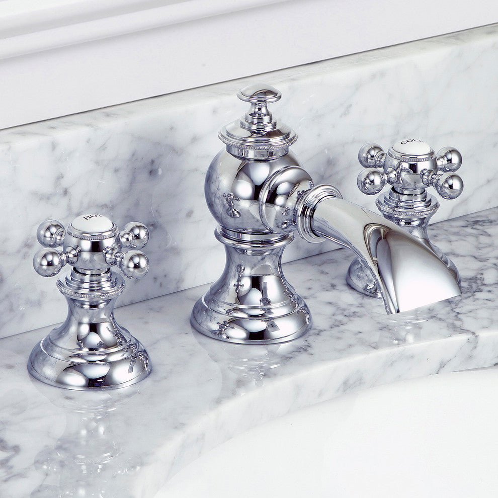 Water Creation Modern Classic Widespread Lavatory Faucet With Pop-Up Drain
