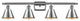 INNOVATIONS LIGHTING 516-4W-PC-M8-LED Smithfield 3 Light Bath Vanity Light