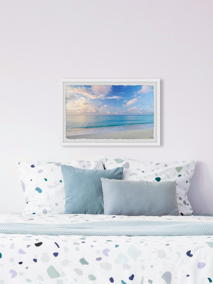"Just Keep Swimming" Framed Painting Print, 12x8