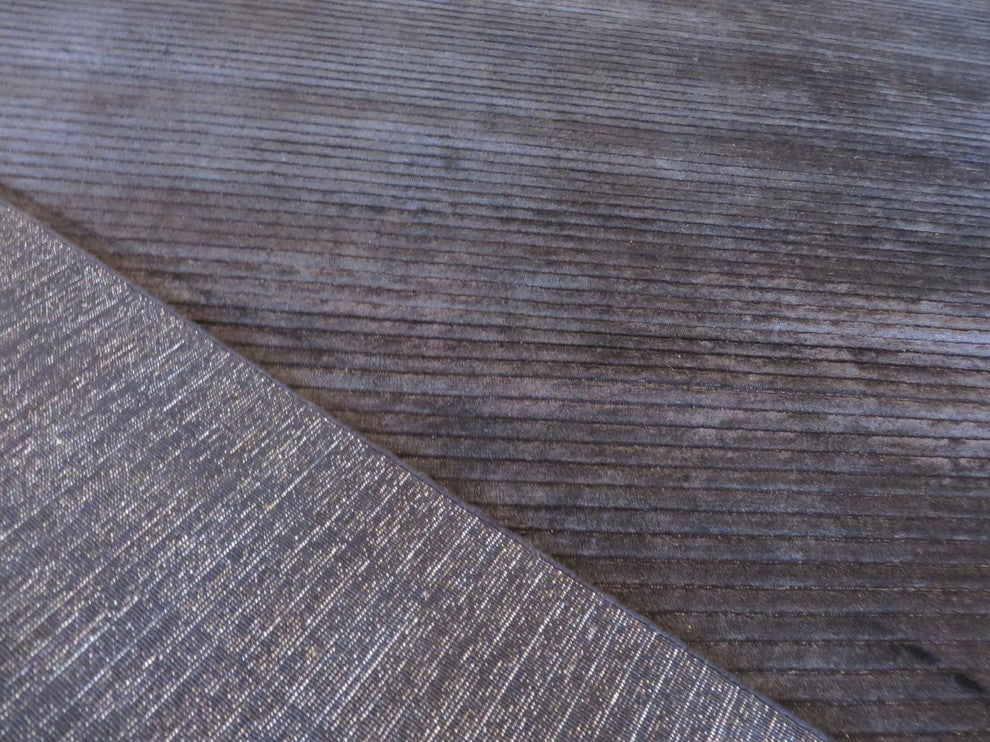 9"x12" Hand Loomed Black Oriental Rug Bamboo Silk Modern