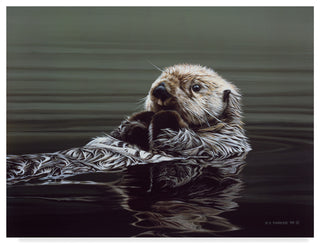 Ron Parker 'Just Resting Sea Otter' Canvas Art, 19"x14"