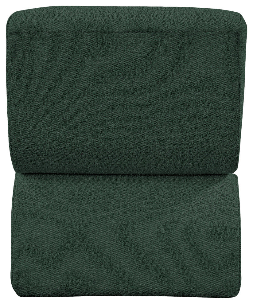 Desiree Boucle Fabric Upholstered Accent Chair, Green