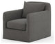 Dade Outdoor Swivel Chair-Charcoal