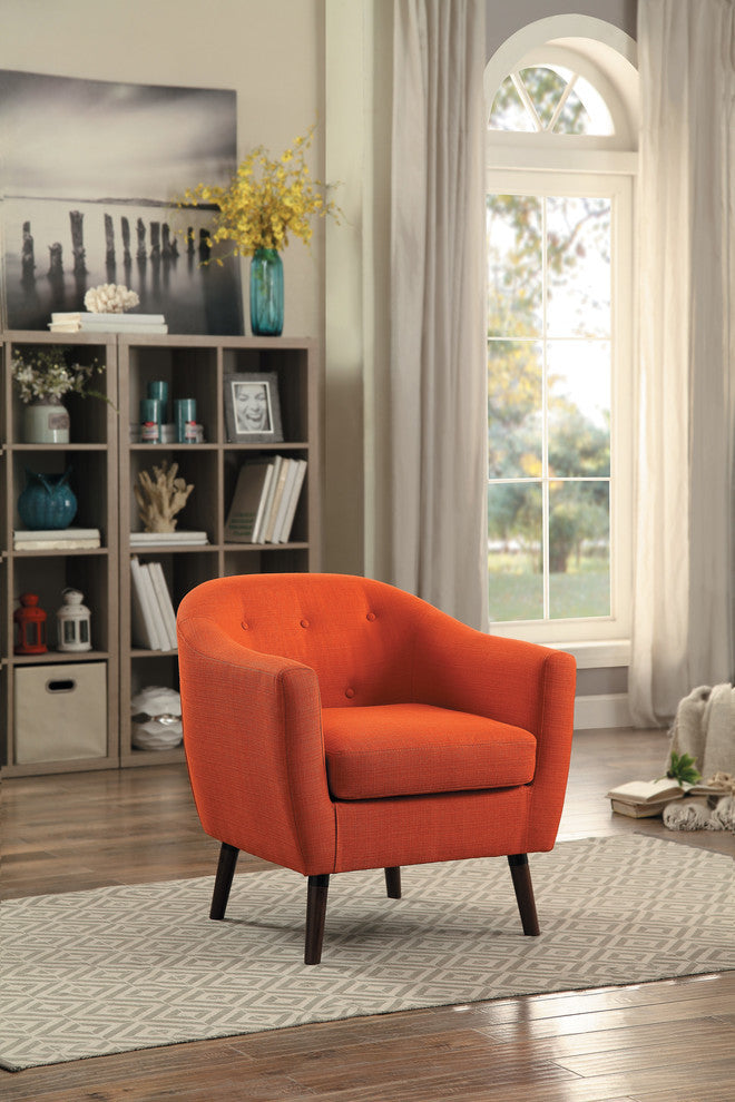 Baylor Accent Chair, Orange