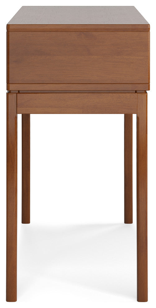 Harper Solid Hardwood Console Sofa Table, Teak Brown