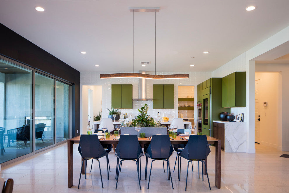 Camur LED Linear Pendant, Walnut