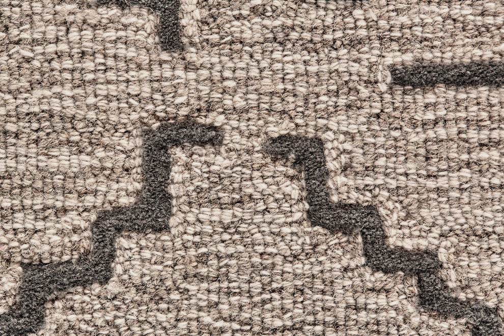 Weave & Wander Fadden Rug, Charcoal/Gray, 5'x8'
