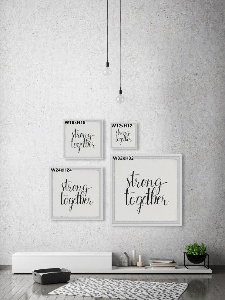 "Strong Together" Framed Painting Print, 24x24