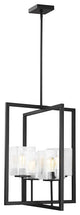 Sea Gull Mitte 4-Light Small Hall/Foyer Light Midnight Black