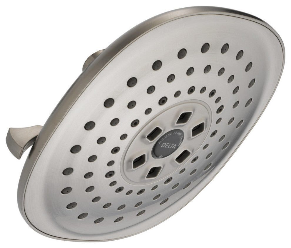 Delta H2Okinetic 3-Setting Raincan Shower Head, Stainless, 52686-SS