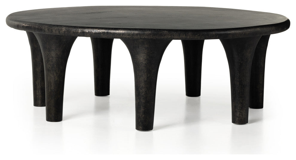 Kelden Coffee Table-Raw Black