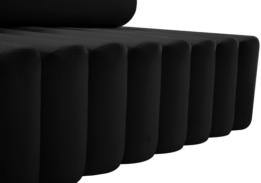 Melody Velvet Upholstered Chair, Black, Chair