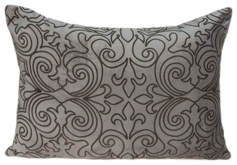 HomeRoots 20" x 6" x 14" Transitional Champagne Pillow Cover With Down Insert