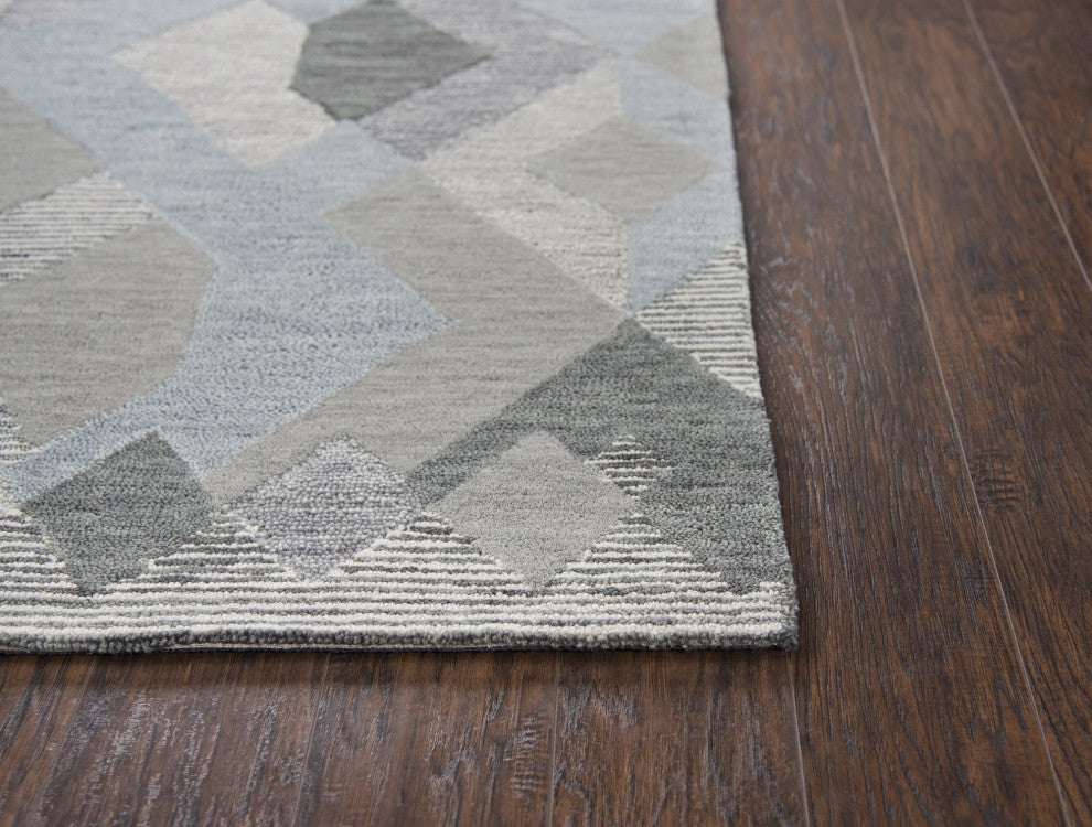 Rizzy Home Idyllic ID927A Natural Geometric Area Rug, Rectangular 5'x8'