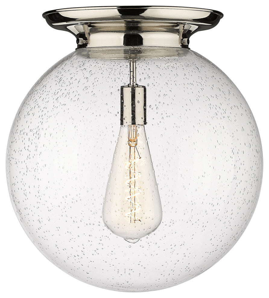 Innovations Beacon 1 16" Flush Mount Polished Nickel