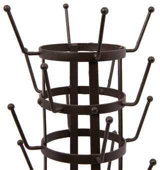 Metal Bottle/Mug Holder With 24 Hooks