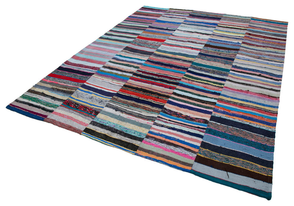 Rug N Carpet - Handmade Anatolian 8' 2'' x 10' 1'' Unique Patchwork Kilim Rug