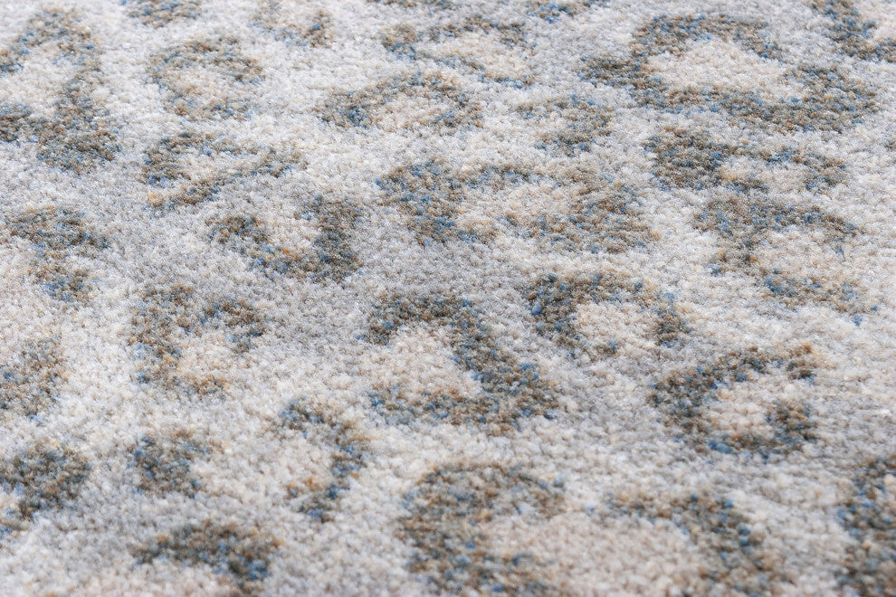 Snow Leopard, Gray, 8' Round