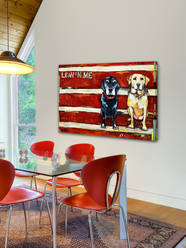 "Lean on Me" Painting Print on Canvas by Tori Campisi