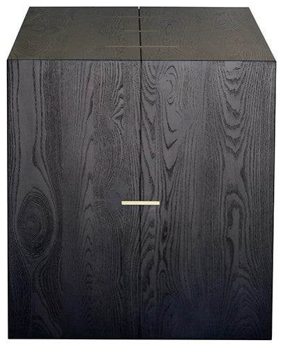 Maxwell 52" Dining Table, Finish: Dove, Brass