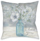 Laural Home Let Love Grow 18" X 18" Indoor Decorative Pillow