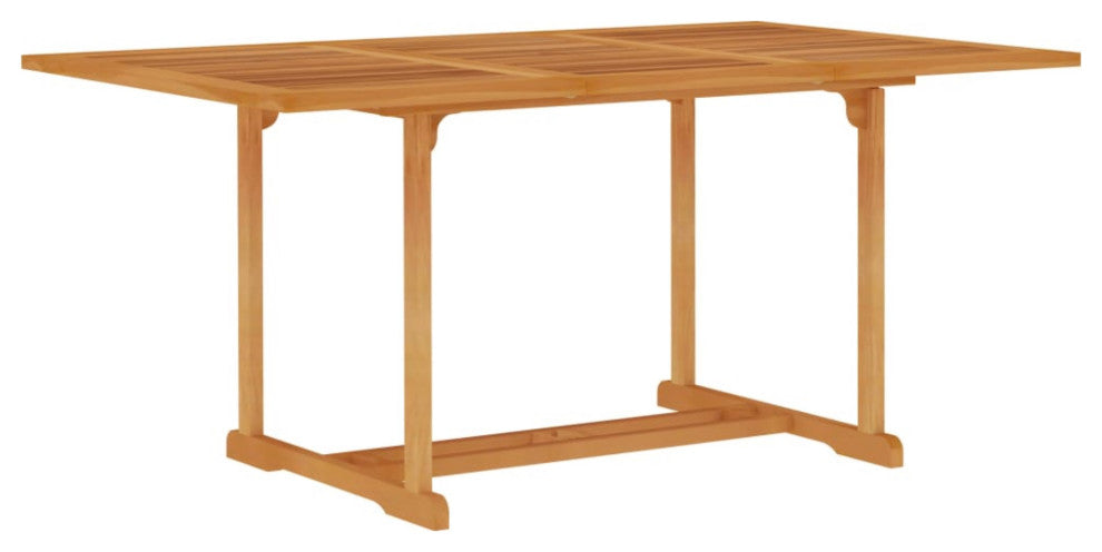 Vidaxl Garden Table 59.1"x35.4"x29.5" Solid Teak Wood