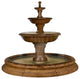 Grande Barrington Fountain In Toscana Pool, Ivory