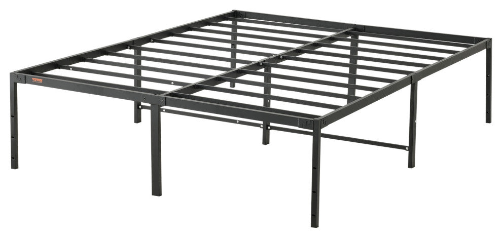 VEVOR Queen Size Bed Frame 18" Metal Bed Frame Platform 1500 lbs Noise Free