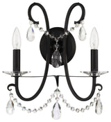 Crystorama Lighting Group 6822-CL-MWP Othello 2 Light 16" Tall - Matte Black
