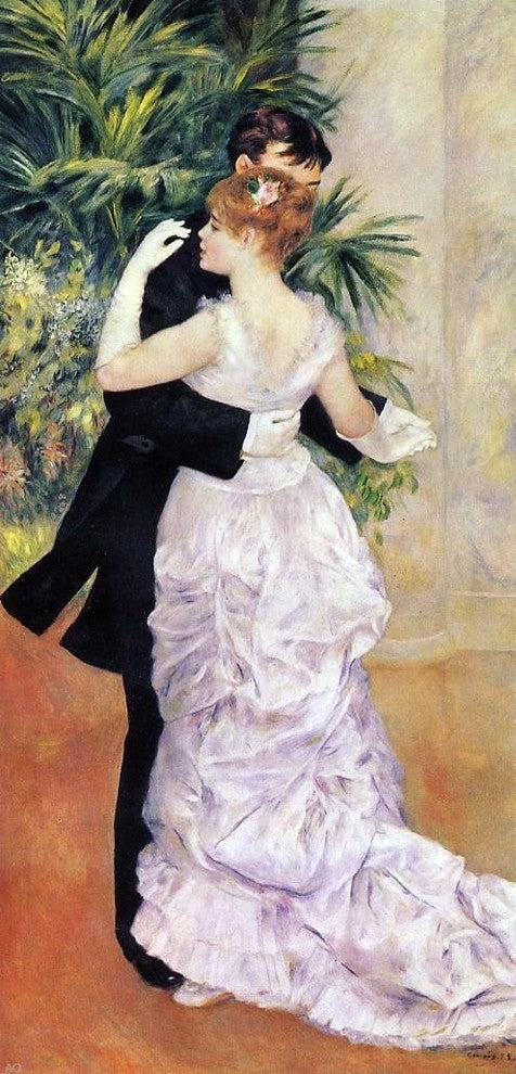 Pierre Auguste Renoir A City Dance, 15"x30" Wall Decal