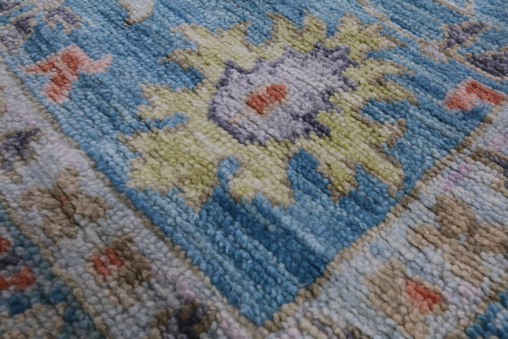 10' 1" X 13' 11" Turkish Oushak Handmade Wool Rug - Q13292