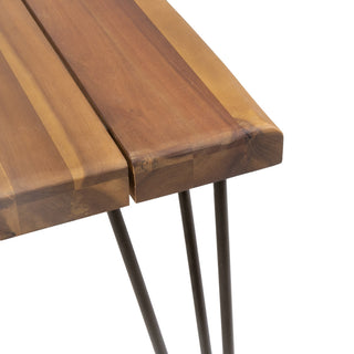 Eleanor Indoor 72" Rectangular Acacia Wood Dining Table