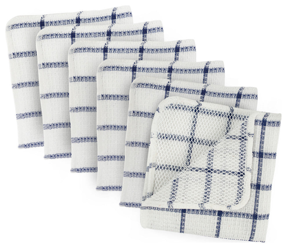 Nautical Blue Scrubber Dishcloth Set of 6