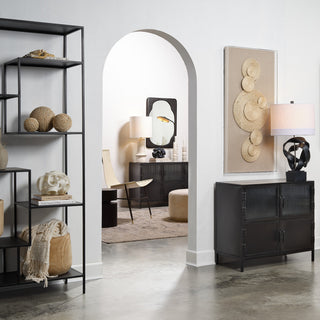 Vitrino 6 Door Iron Console