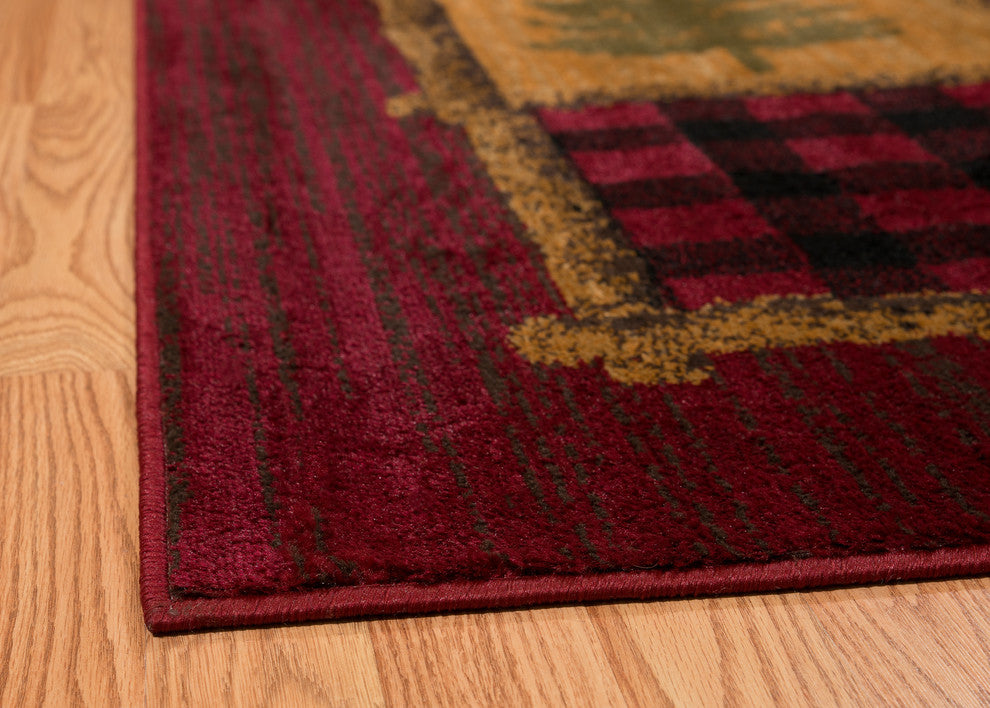 United Weavers Affinity Lodge Mosaic Multi Accent Rug 1'10x3'