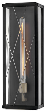 Hinkley Monte Large Wall Mount Lantern, Black