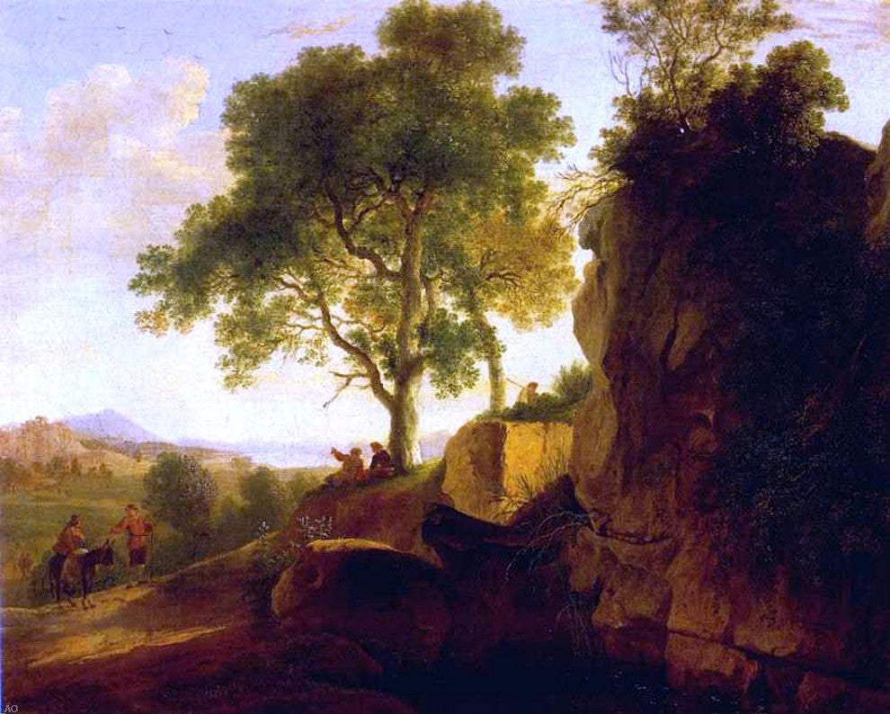 Herman Van Swanevelt Landscape With Tall Rocks Wall Decal