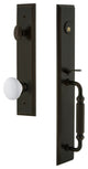 Carre' 1-Piece Dummy Handleset, F Grip and Hyde Park, Timeless Bronze, 849111