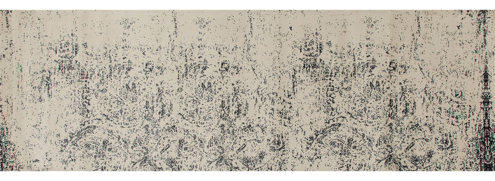 Karelia Weathered Block Rug, Gray, 2'7"x8'1" Runner
