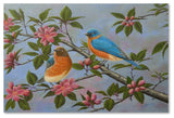 Robert Wavra 'Bluebirds' Canvas Art, 22" x 32"