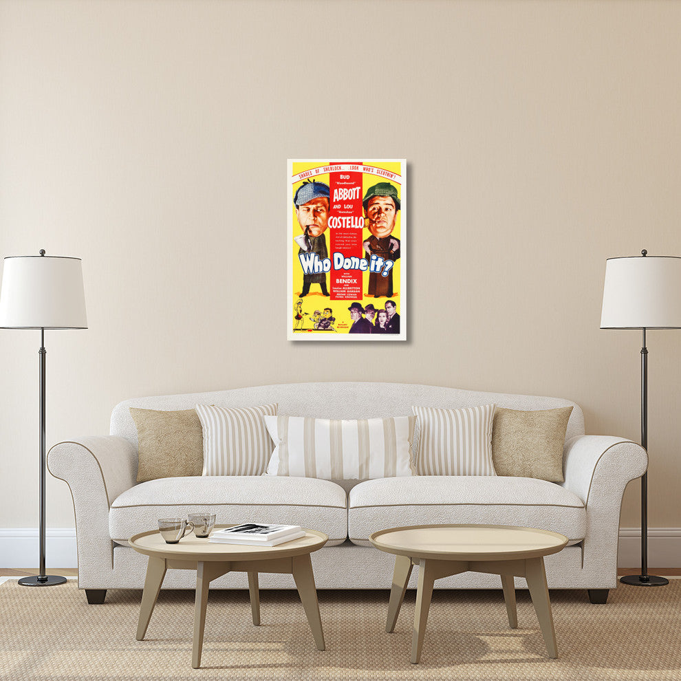 "Abbott & Costello - Who Done It" Canvas by Hollywood Photo Archive, 26x40"