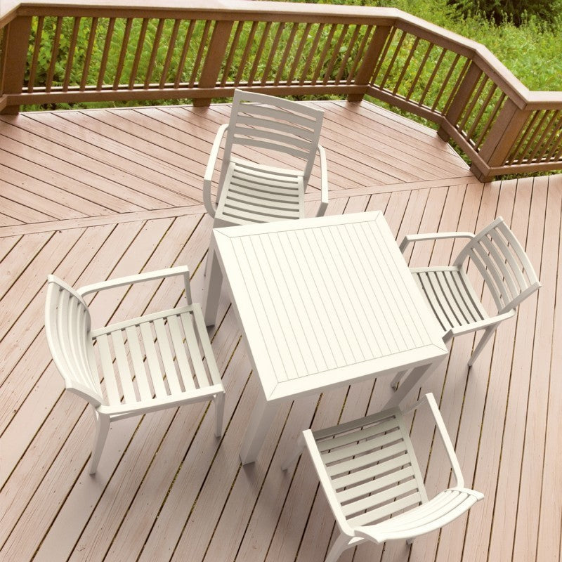 Compamia Artemis 5-Piece Outdoor Dining Set, White