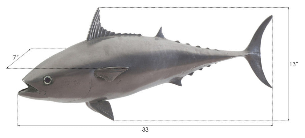 Mackerel Fish, Polished Aluminum
