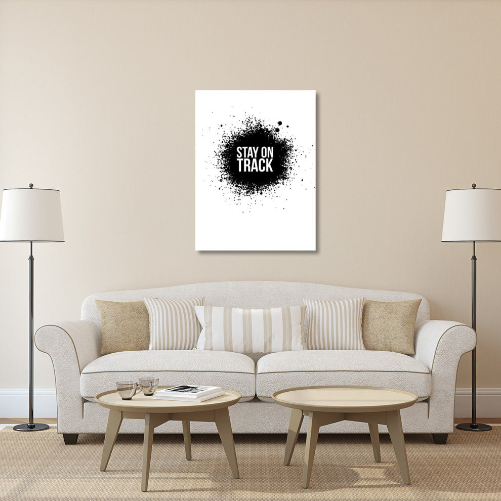 "Stay on Track Poster White" Fine Art Print
