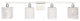 Elegant Lighting Phineas Four Light Wall Sconce LD7013C